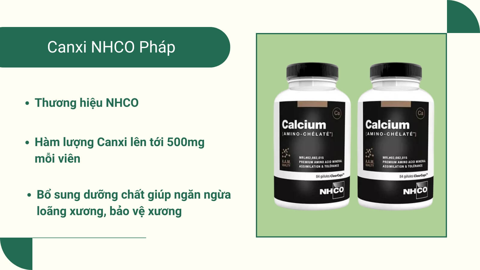 Canxi Ph&aacute;p đến từ thương hiệu uy t&iacute;n