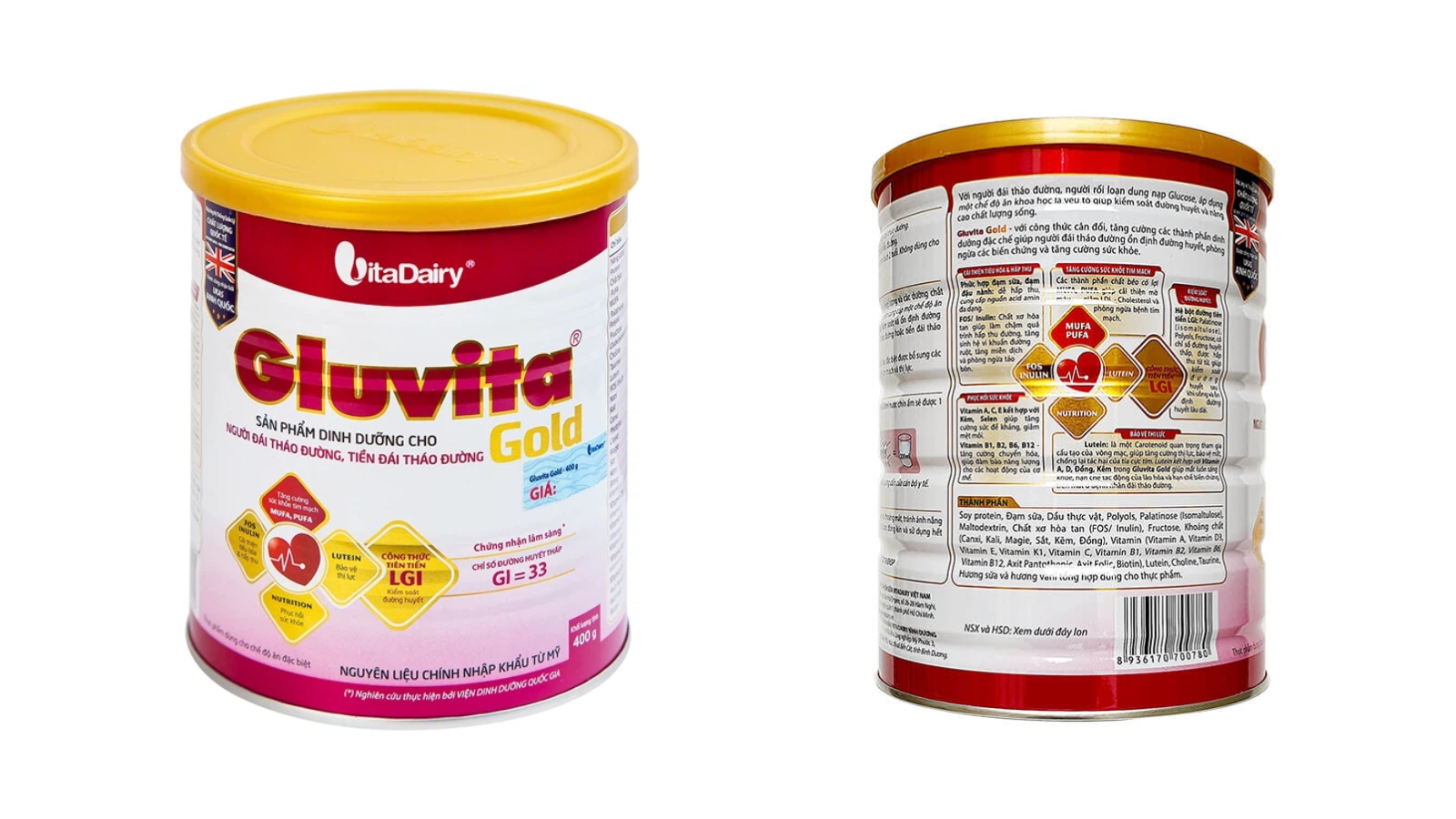 Sữa bột Gluvita c&oacute; chỉ số đường GI ph&ugrave; hợp với người tiểu đường