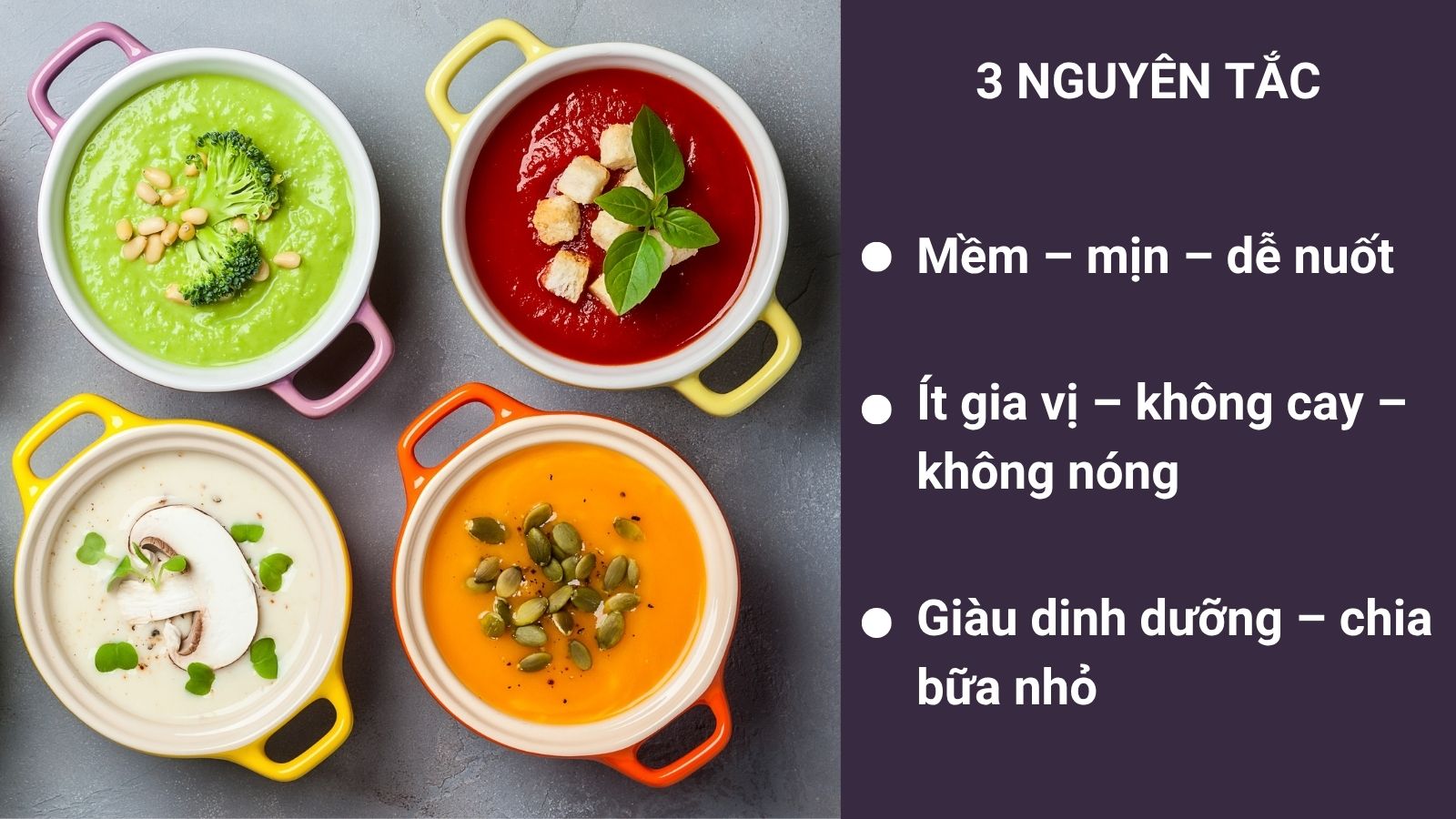 Trẻ bị tay ch&acirc;n miệng n&ecirc;n ăn g&igrave;? 3 nguy&ecirc;n tắc cần &aacute;p dụng khi chế biến m&oacute;n ăn
