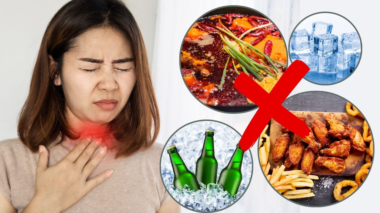 Người bệnh vi&ecirc;m họng hạt cần ki&ecirc;ng một số m&oacute;n ăn để nhanh khỏi bệnh