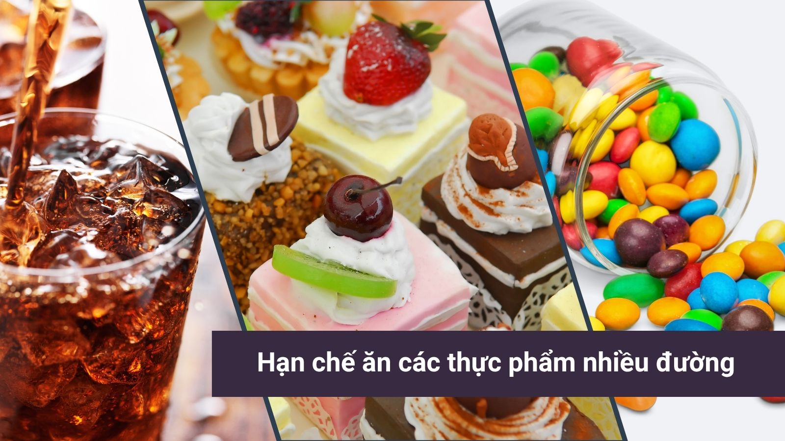 Kh&ocirc;ng n&ecirc;n ăn qu&aacute; nhiều đường v&igrave; sẽ l&agrave;m bệnh vi&ecirc;m họng l&acirc;u l&agrave;nh hơn