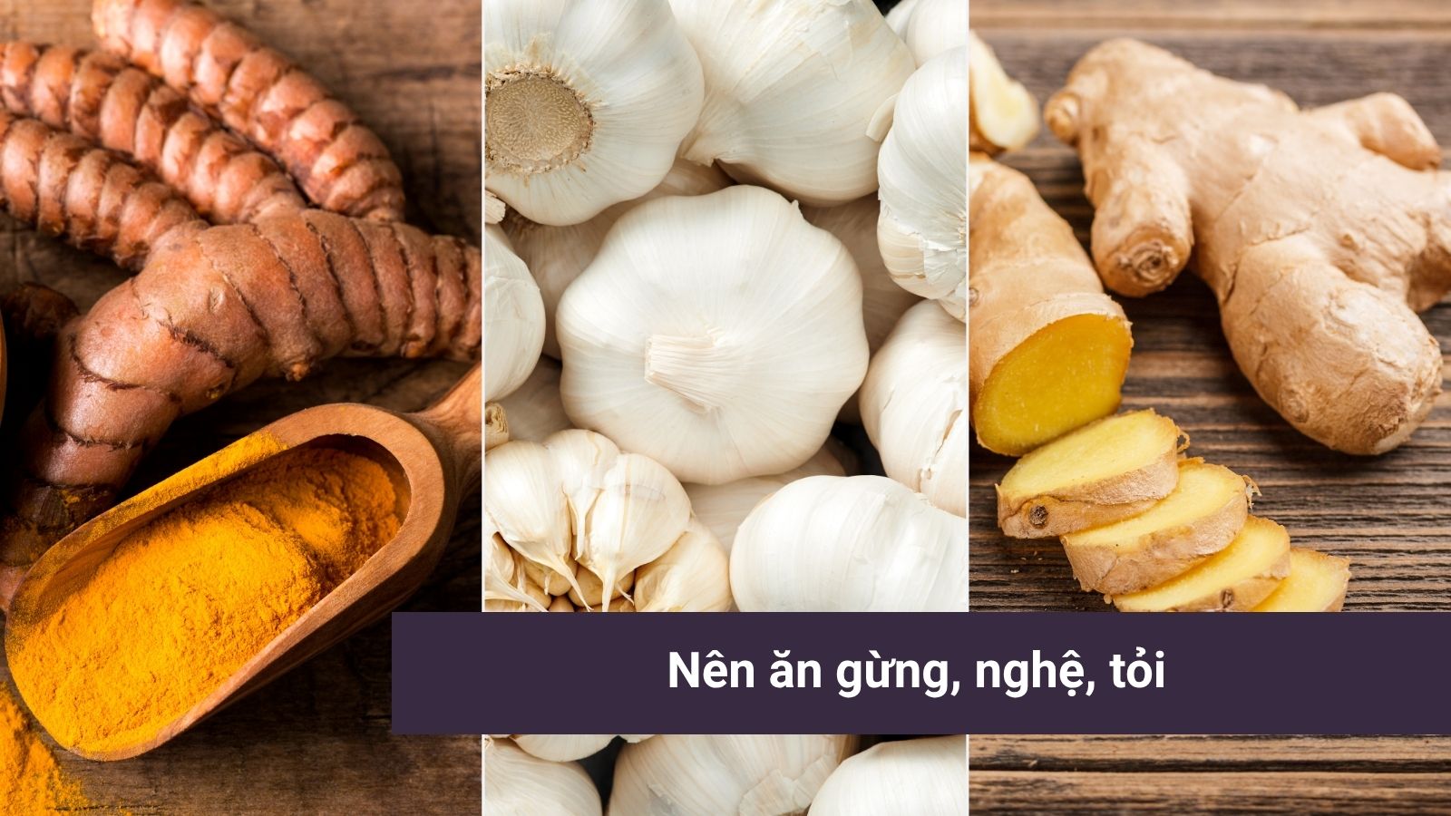 Nghệ, gừng, tỏi c&oacute; khả năng kh&aacute;ng khuẩn tự nhi&ecirc;n