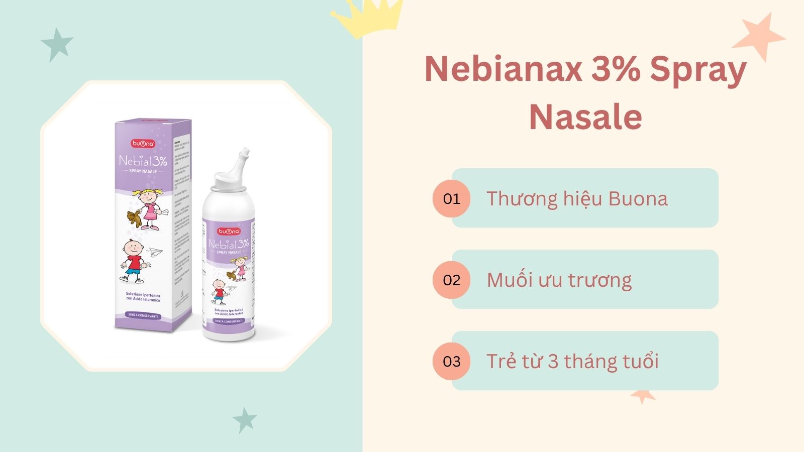 Nebianax 3% Spray Nasale đến từ thương hiệu nổi tiếng tại Ph&aacute;p
