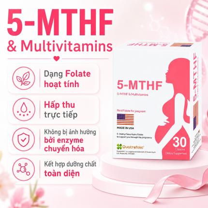5-MTHF & Multivitamins (30 viên) - Bổ sung cho mẹ trước và trong khi mang thai