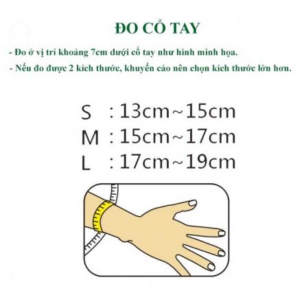 a Băng Cổ Tay Vantelin Size L đo Cổ Tay