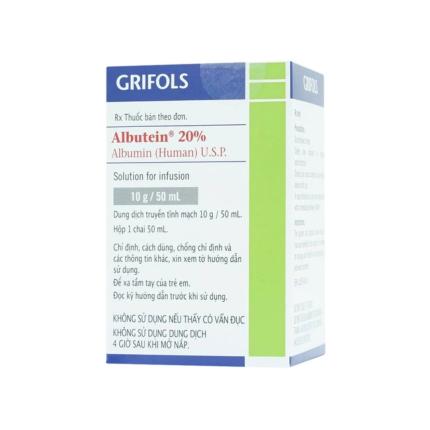 Albutein 20% - Điều trị sốc giảm thể tích máu 50ml