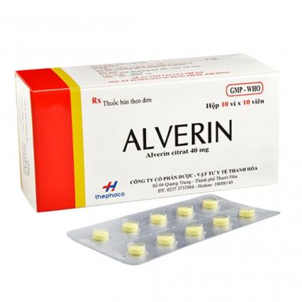 Alverin 40mg - Chống đau do co thắt cơ trơn, hội chứng ruột kích thích
