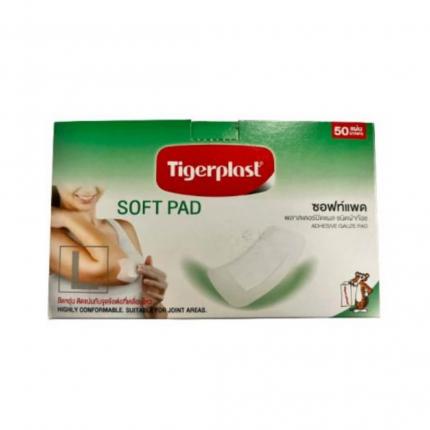 Băng cá nhân co giãn TigerPlast Soft Pad hộp 50 cái (60x70mm)