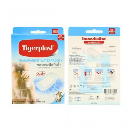 Băng gạc TigerPlast không thấm nước hộp 2 cái (80x100 mm)