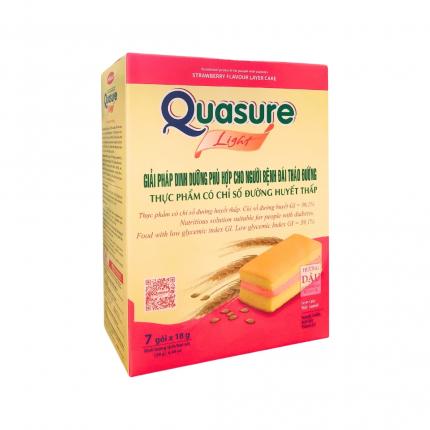 Bánh Quasure Light Vị Dâu - Hỗ trợ chế độ ăn kiêng và kiểm soát cân nặng
