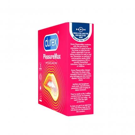 Bao cao su Durex Pleasuremax Hộp 3 chiếc