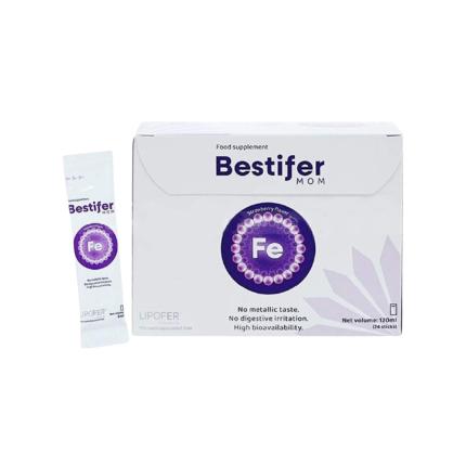Bestifer Mom - Sắt hướng đích cho mẹ bầu (Hộp 24 gói x 5ml)