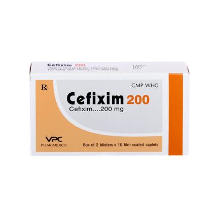 Thuốc Cefixim VPC 200mg (Hộp 2 vỉ x 10 viên) - Điều trị nhiễm khuẩn (VPC)