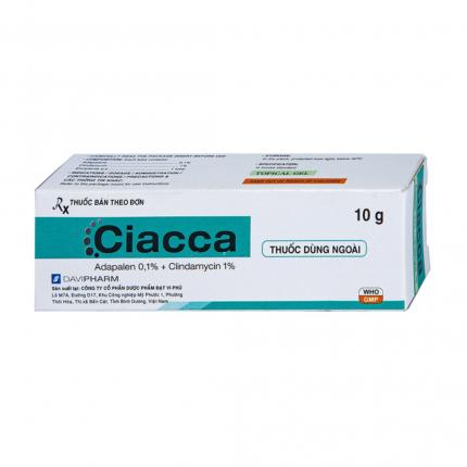 Ciacca Gel - Điều trị mụn trứng cá từ nhẹ đến vừa