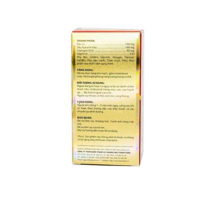 Co Enzyme Q10 & Evening Primrose Giảm Cholesterol Máu