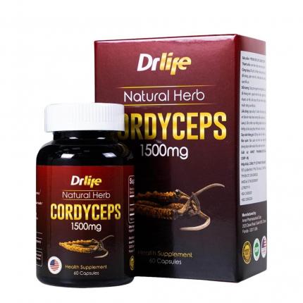 Drlife Natural Herb Cordyceps 1500mg - Đông trùng hạ thảo tăng cường Hz888 đăng ký nhanh