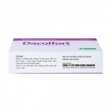 Dacolfort 500mg - Điều trị suy tĩnh mạch, mạch bạch huyết