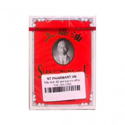 Dầu thái đỏ Siang Pure Oil - Trị cảm cúm, đau nhức xương khớp lọ 7ml