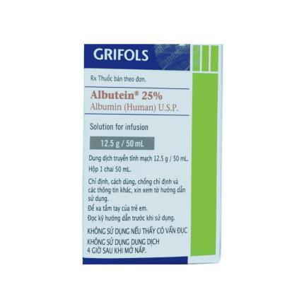 Albutein 25% - Điều trị sốc giảm thể tích lọ 50ml