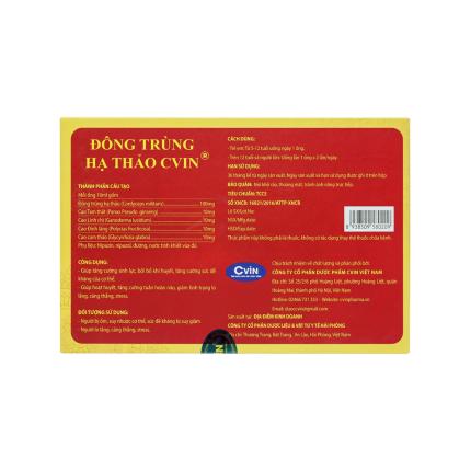 Đông trùng hạ thảo Cvin (20 ống)