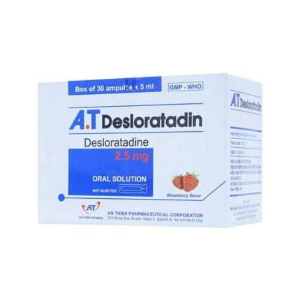 Dung Dịch Uống A T Desloratadin (2 5mg) Giảm Viêm Mũi Dị ứng, Nổi Mày đay Mạn Tính (4)