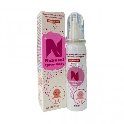 Hz888a tải ứng dụng xịt mũi ưu trương Hypertonic 1,9% - Nebusal Spray Baby