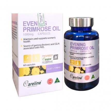 Careline Evening Primrose Oil - C&acirc;n bằng nội tiết tố gi&uacute;p da s&aacute;ng mịn