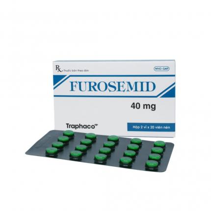 Thuốc Furosemid 40mg Traphaco - Lợi tiểu, giảm phù
