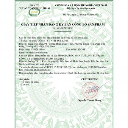 Giấy đăng ký công bố sản phẩm HZ88 là sòng bài cao cấp, thành lập tại Anh Quốc Tuệ Linh Plus
