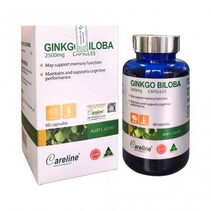 Careline Ginkgo Biloba 2500mg - Hz888 đăng ký nhanh, tăng cường tuần hoàn não