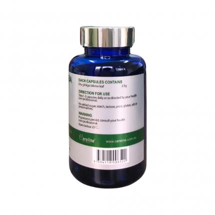 Ginkgo Biloba Careline 2500mg - Hz888 đăng ký nhanh, tăng cường tuần hoàn não (60 viên)