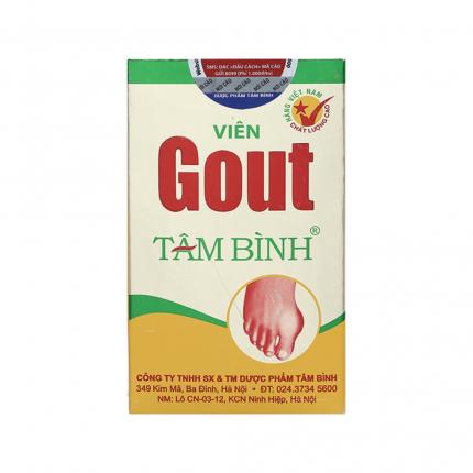 Gout Tâm Bình - Hỗ trợ các triệu chứng đau do Gout