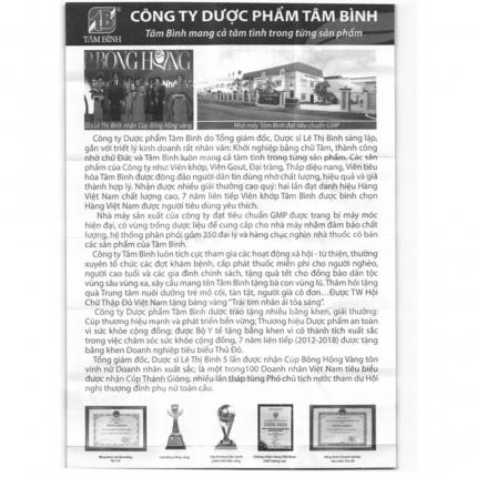 Hướng dẫn sử dụng Gout Tâm Bình