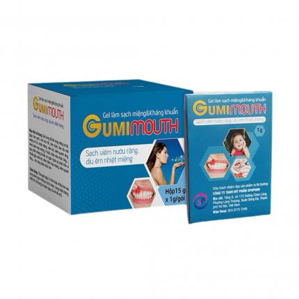 Gumimouth - Gel làm sạch viêm nướu răng, kháng khuẩn hộp 15 gói