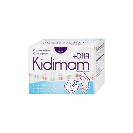 TPBVSK Kidimam + DHA - Bổ sung dinh dưỡng thai kỳ và mẹ cho con bú