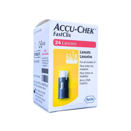 Kim lấy máu Accu-Chek Guide FastClix hộp 4 trụ x 6 kim