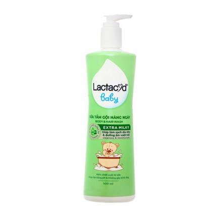 Lactacyd Milky Baby 500ml - Sữa tắm gội trẻ em