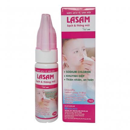 Xịt mũi Lasam Halaco Hồng dành cho trẻ em (70ml)
