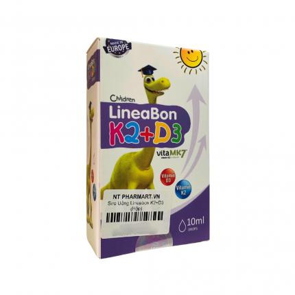 Siro Ergopharm LineaBon K2+D3 Tím (Lọ 10ml) - Hỗ trợ tăng chiều cao, giúp bé khỏe mạnh