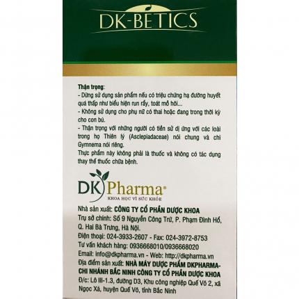 Lưu ý khi dùng DK betics