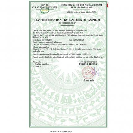 Giấy công bố sản phẩm