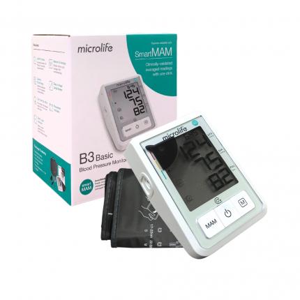 Máy đo huyết áp Microlife B3 Basic tự động đo 2 lần với công nghệ SmartMAM