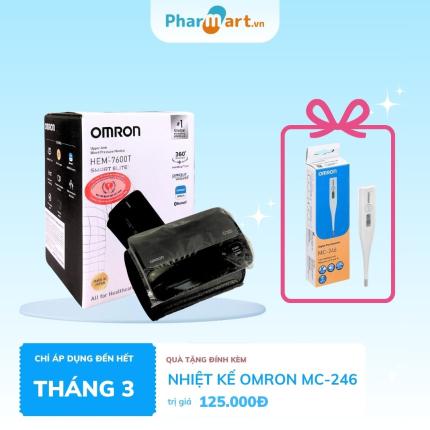 M&aacute;y đo huyết &aacute;p bắp tay Omron HEM 7600T (sản xuất tại Nhật Bản)