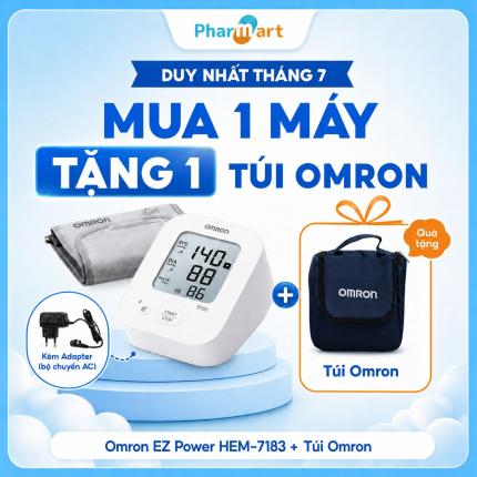 Máy đo huyết áp Omron EZ Power HEM-7183 - Có kèm Adapter, thay thế 7142T2