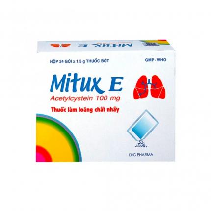 Mặt trước Mitux E 100Mg