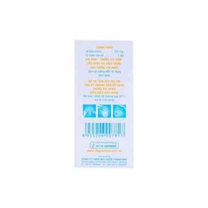 Mặt bên Mitux E 100Mg