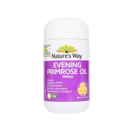 Nature's Way Evening Primrose Oil 1000mg (60 viên) - Tinh dầu hoa anh thảo