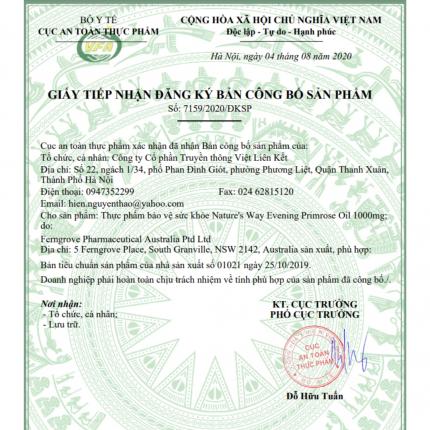 Giấy đăng ký công bố sản phẩm