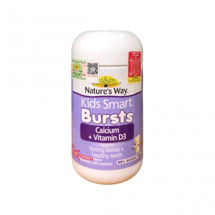 Nature's Way Kids Smart Calcium + Vitamin D3 Bursts - Giúp bé phát triển chiều cao
