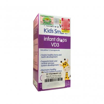 Nature&rsquo;s Way Kids Smart Infant Drops VD3 - Tăng hấp thu canxi cho b&eacute;